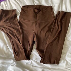 Lululemon Groove Pant High Waist Java Brown EUC Size 4
